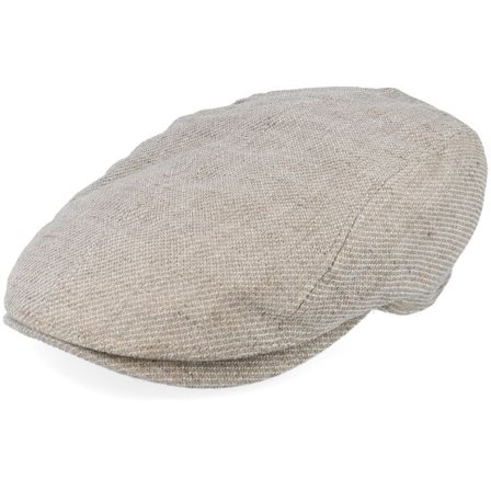 Lierys - Beige flatcap Keps - Ivy Cap Linen Beige Flat Cap @ Hatstore
