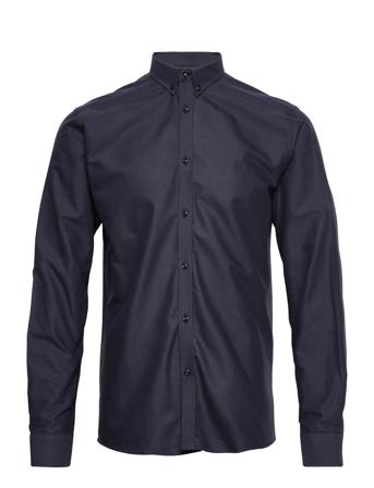 Christoph Oxford Shirt Skjorta Casual Marinblå Les Deux