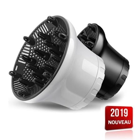 (Hvit) Universal hår diffuser for profesjonelle hårfønere - Hvit - Unisex