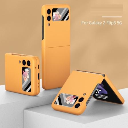 Skal / Case / Fodral För Samsung Galaxy Z Flip3 5g Orange