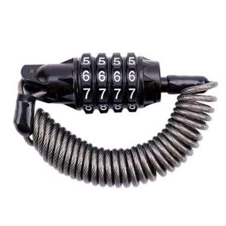 Sykkellås med kabel og kodelås - 1,8 m