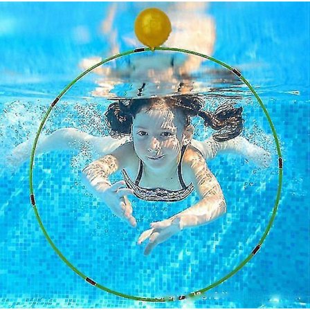 Dykkelegetøj til swimmingpool til børn, dykkerlegetøj til swimmingpool - dykkerring til swimmingpool, swimmingpoollegetøj til svømmetræning (grøn)