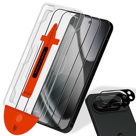 2-PACK Google Pixel 10 Pro Skærmbeskytter & 2-PACK linsebeskytter - Hærdet Glas | [Automatisk Installation] - Boblefri