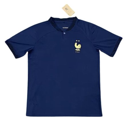 22-23 Frankrig hjemme custom trøje træningssæt kortærmet trøje T-shirt