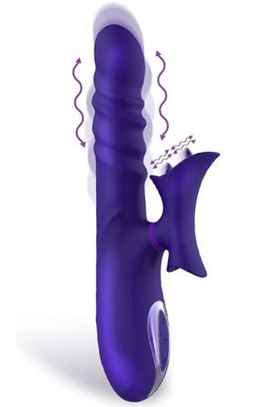Action No. Fourteen Thrusting & Waving Vibrator/Rabbit Rabbitvibrator - Blushme.se