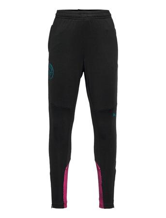 Mcfc Training Pants Jr W/ Pockets & Zip Legs Black PUMA