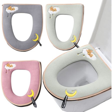 Pehmeä WC-istuimen kansi, 3 kpl Universal Pesty WC-istuimen kansi WC-istuimen tyyny WC-istuimen kansi naisille, Expecta