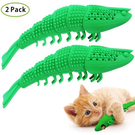 Kattmynta Leksaker, Naturgummi Katt Tandborste - Kreativa Tandvårdsverktyg För Aktivt Tuggande, Interaktiva Kattleksaker För Att Förbättra Relation 