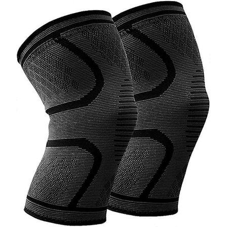 Knebeskyttelse (par) Sklisikker Elastisk Knepute Pustende Knekompresjon