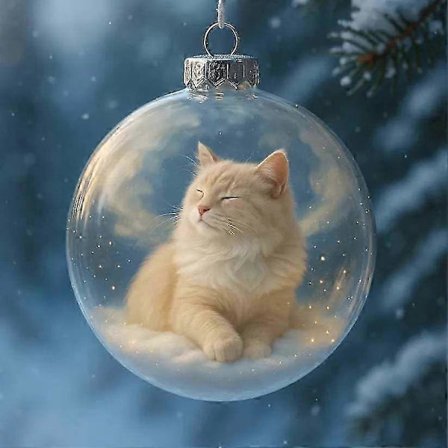 2026 Meri- ja metsäelämän lasikoristekokoelma, elävä käsintehty 3D-eläinkoriste, joulukuusen huoneen sisustukseen, loma-koristeet, kimalteleva