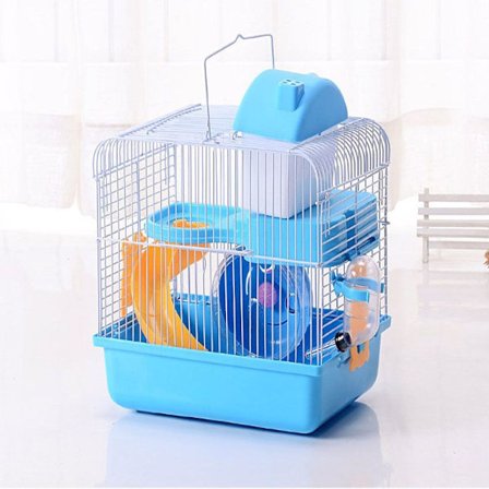 82722 Gabbia Hamster 102 lite bur for små dyr, 100 x 53 x 55 cm, farge blå KLB