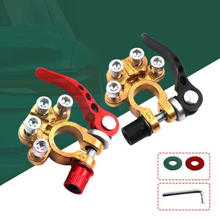 1 Par 12V 24V Bil Automotive Universal Hurtigkobling Frakobling Batteri Hovedkabel Polsko Adapter Klemmer Klips Skrue