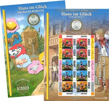 Tyskland - Møntkort 1/2023 Grimms eventyr - Møntkort