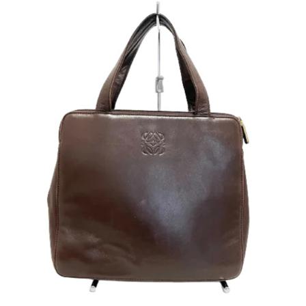Loewe Pre-owned, Pre-owned Leather handbags Bruin, Dames, Maat:ONE Size