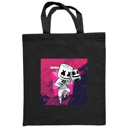 Kangaskassi Fortnite Marshmello hahmo valkoinen puku vaaleanpunainen tausta Fortnite DJ pelisuunnittelu suosittu tyyli