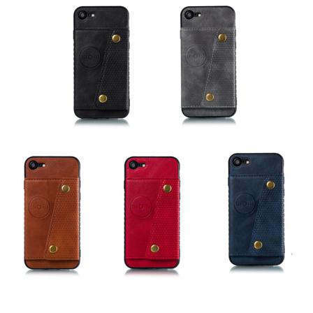 Kraftfullt Skal Med Korthållare - Iphone 8 Svart