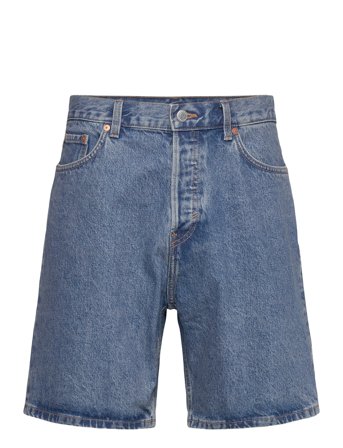 Weekday Space Relaxed Denim Shorts - Blue - 32