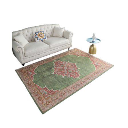 Etninen amerikkalainen maalaistyylinen vintage-matto, joka sopii olohuoneeseen, makuuhuoneeseen, kodin toimistoon, keittiön puhdistusalueelle, 3X2 