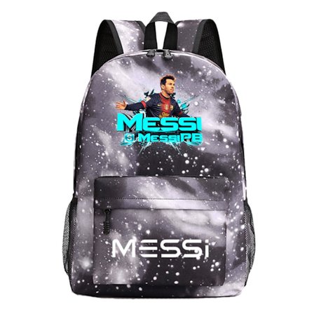 Børne Rygsæk Skoletaske Laptop Rygsæk Kompatibel med Messi[JUN]