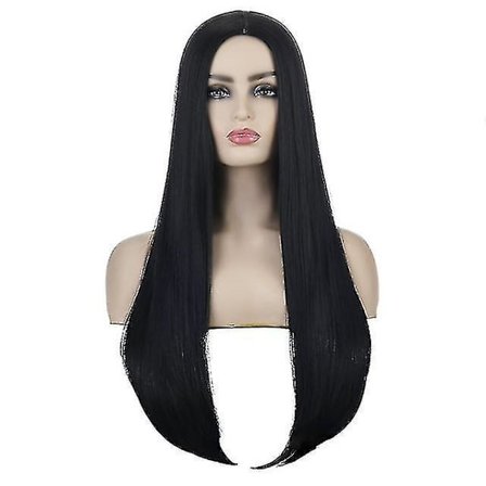 Onsdag Morticia Addams Cosplay Kostume Sexet Sort Kjole Til Kvinder Halloween Karneval Fest Kostume -a