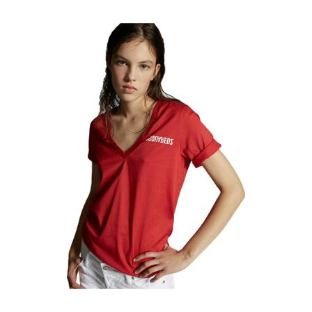 Dsquared2, T-Shirts Rood, Dames, Maat:M