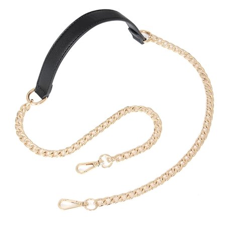 Laukku Ketju DIY 120cm Vaihdettava Olkahihna Laukku Hihna Musta PU