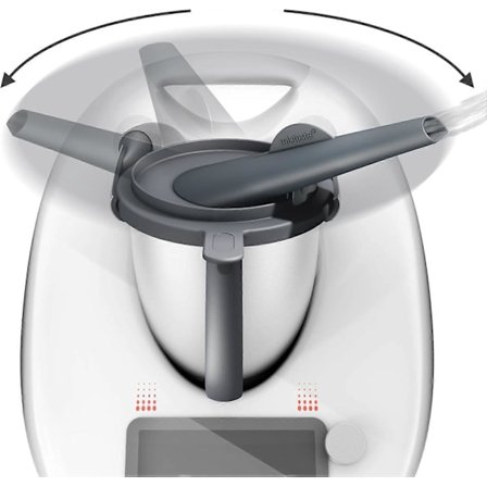 Dampkonduktor kompatibel med Thermomix TM5, TM6, TM Friend, med damp-overløbsbeskyttelse, skorstenstilbehør