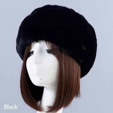 Tekoturkispääpanta Venäläinen lippalakki Tom top BLACK - spot ale