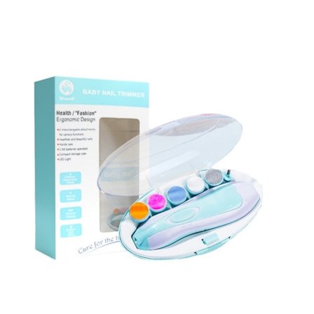 Sähköinen vauvan kynsiviila - vastasyntyneestä taaperolle Sininen