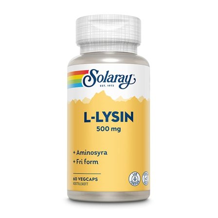 Solaray L-Lysin Aminosyrer 60 kapsler