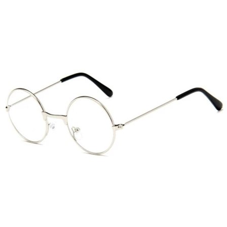Runda Glasögon med Glas utan Styrka Silver