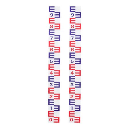 2 st Pool Vattennivå Klistermärke Aluminiumfilm Linjal Damm Vattenmätare Reflekterande Vattennivåmätare