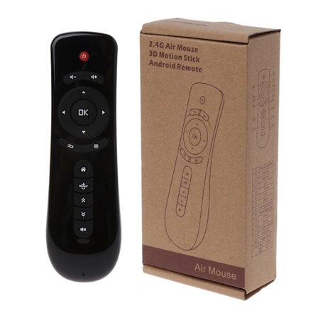 för Smart TV Fjärrkontroll 2.4G Fly Air Mouse T2 Trådlös Gyro Anti-skak Fjärrkontroll För Spel PC Android TV Box