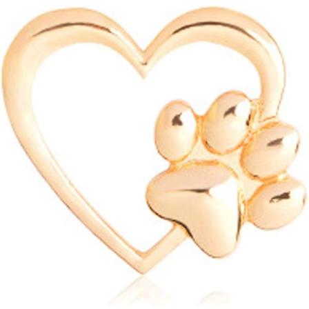 Heyone Love Heart med hundtassavtryck tröja kappa pin badge brosch
