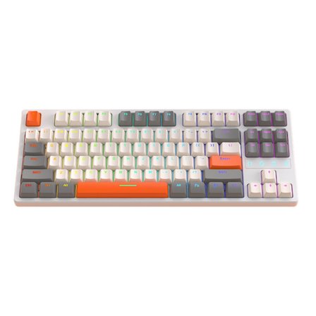 K87 Trådlöst Mekaniskt Gamingtangentbord RGB 3-lägen TypeC 2.4G- Bluetooth-kompatibel5.0 Trådlöst Tangentbord 87 Tangenter Hotswap