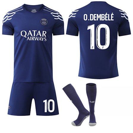 2024-2025 Paris Saint-Germain Udebane Børne Voksen Fodboldtrøje Sæt Med Strømper