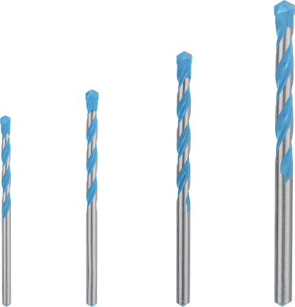 Bosch Expert CYL-9 Multiconstruction Universalborsett 4 deler. 4-8 mm, Maskintilbehør & forbruk