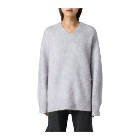Acne Studios, V-neck Knitwear Grijs, Dames, Maat:S