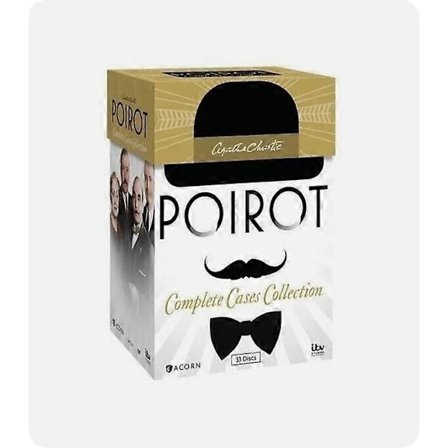 Agatha Christien Poirot -sarjan Koko Tuotantokausi 1-13 (DVD, 33-levyn Boksi) englanninkielinen versio