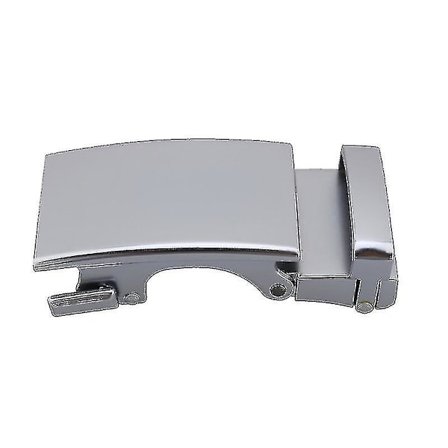 1 stk. Motesmykker for menn, forretningsbelte i legering, automatisk spenne, unike beltespenner for menn (sølv)