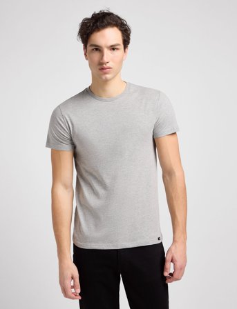 Lee Jeans Twin Pack Crew - Grey - M