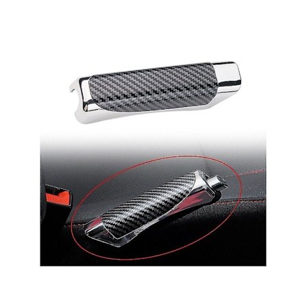 Håndbremsdekseldeler Bil Karbonfiber Dekor Tilbehør Beskytter (svart 1 stk)