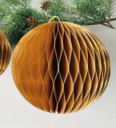 Trend Design Julekule Papir Gull Ø17,5cm