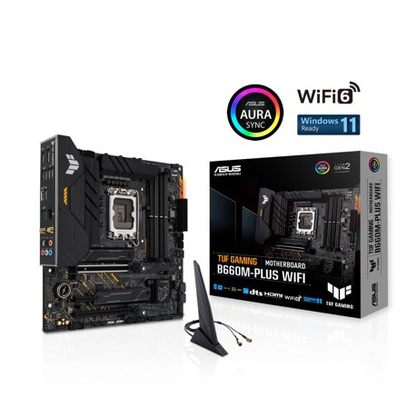 ASUS TUF GAMING B660M-PLUS WIFI - hovedkort - mikro ATX - LGA1700-sokkel - B660