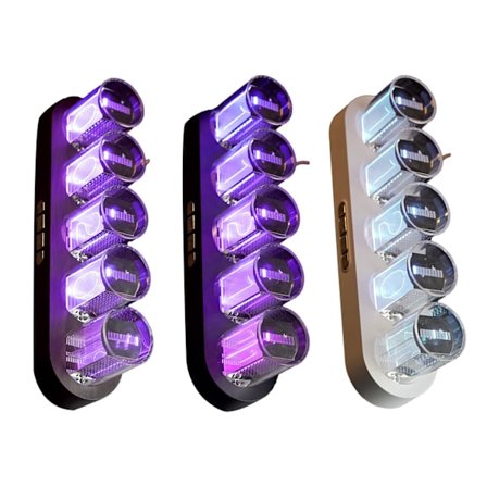 RGB LED Nixie Tube Clock Glow Tube Clock Electronic Table Tube DIY Home Decor