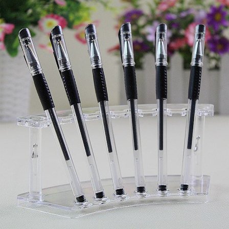 Plastpennholder, sett med 1 Plastpennholder Displaystativ, ZQKLA