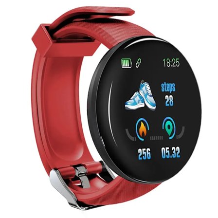 D18 Smartwatch Herre Dame Smartwatch Blodtryk Vandtæt Digitale ure Sport Fitness Tracker Ur til Apple Watch rem