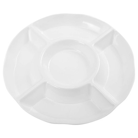 Välipalatarjotin Keittiön Astiasto Kakkulevyt Moni-ruudullinen Syömislevy Lokerot Pyöreä Levy