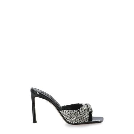Sergio Rossi, High Heel Sandals Zwart, Dames, Maat:39 EU