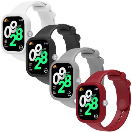 SKALO Silikoniranneke ja Suojakuori Xiaomi Redmi Watch 4 - Valitse väri